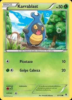 Karrablast card in Spanish