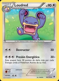 Loudred card in Spanish