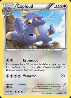 Exploud card in Spanish