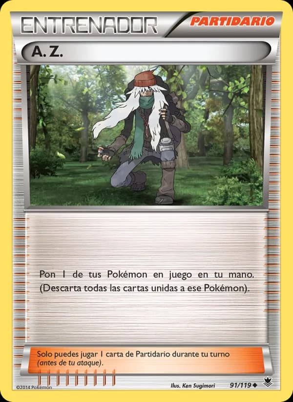 A. Z. card in Spanish