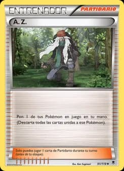 A. Z. card in Spanish