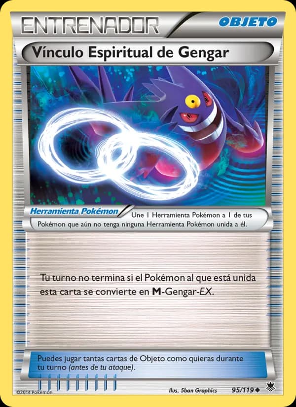 Vínculo Espiritual de Gengar card in Spanish