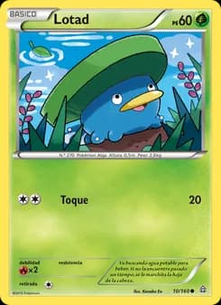 Lotad card in Spanish