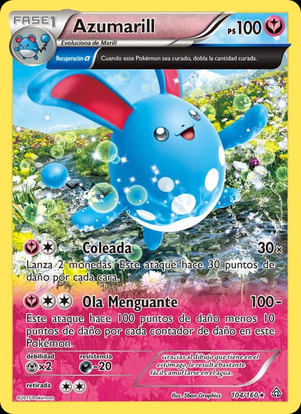 Azumarill card in Spanish