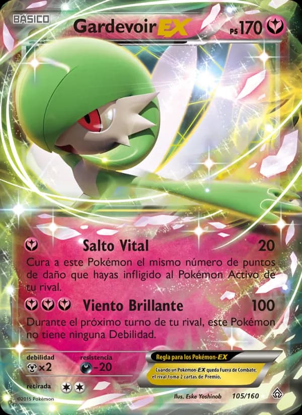 Gardevoir EX card in Spanish