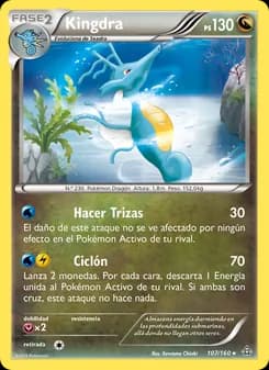 Kingdra card in Spanish