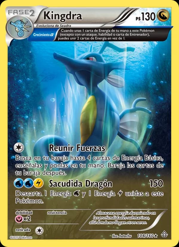 Kingdra card in Spanish