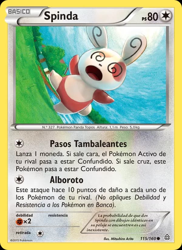 Spinda card in Spanish