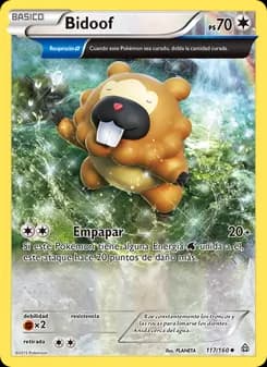 Bidoof card in Spanish