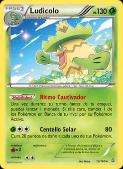 Ludicolo card in Spanish
