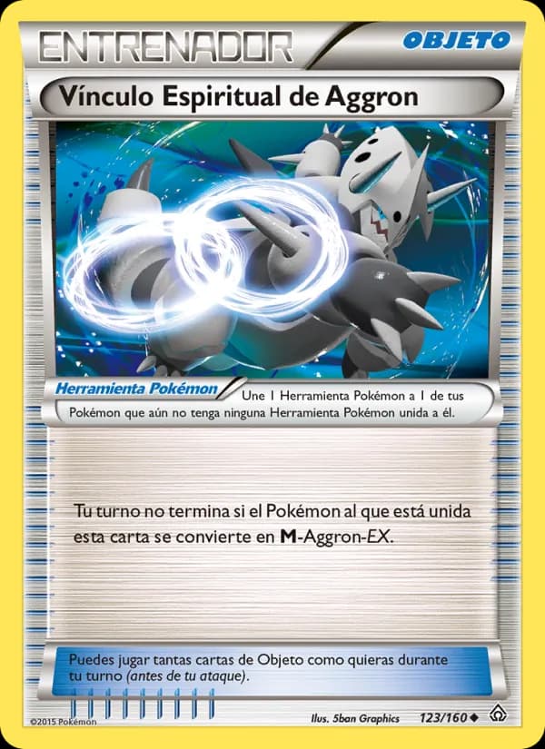 Vínculo Espiritual de Aggron card in Spanish