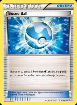 Buceo Ball card in Spanish