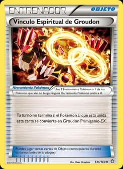 Vínculo Espiritual de Groudon card in Spanish