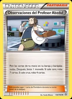 Observaciones del Profesor Abedul card in Spanish