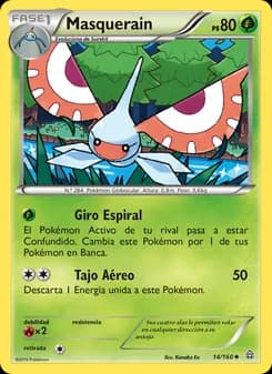 Masquerain card in Spanish