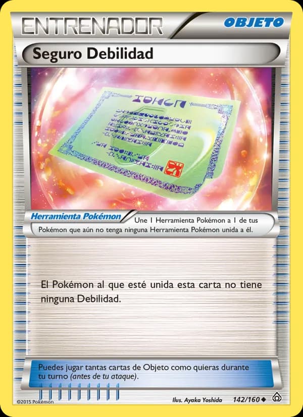 Seguro Debilidad card in Spanish