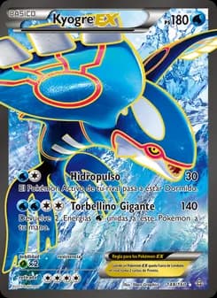 Kyogre EX card in Spanish