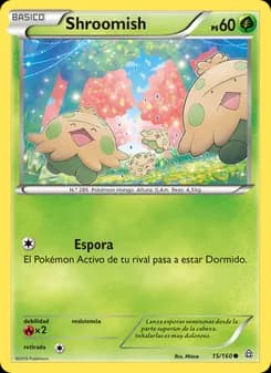 Shroomish card in Spanish