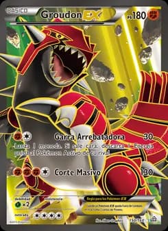 Groudon EX card in Spanish