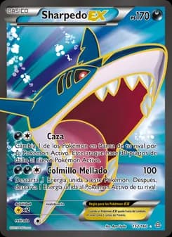 Sharpedo EX card in Spanish