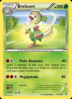 Breloom card in Spanish