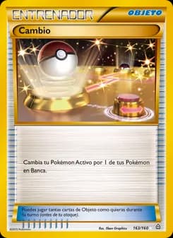 Cambio card in Spanish