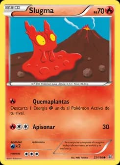 Slugma card in Spanish