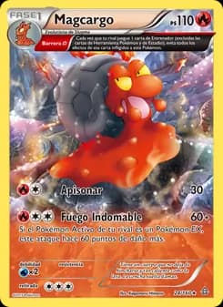 Magcargo card in Spanish