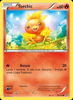 Torchic card in Spanish