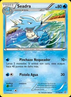 Seadra card in Spanish