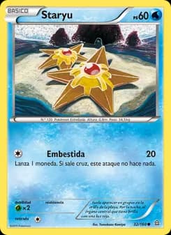 Staryu card in Spanish