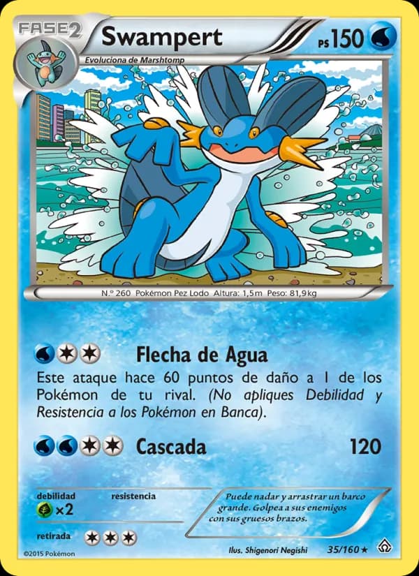 Swampert card in Spanish