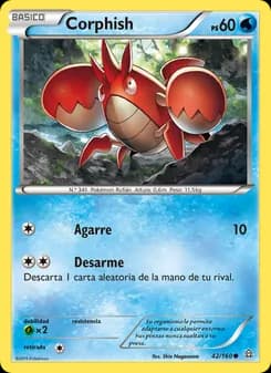 Corphish card in Spanish