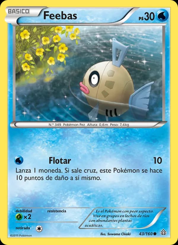 Feebas card in Spanish