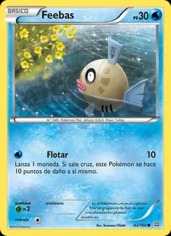 Feebas card in Spanish