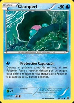 Clamperl card in Spanish