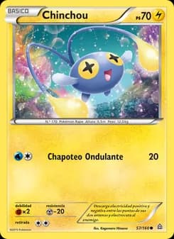 Chinchou card in Spanish
