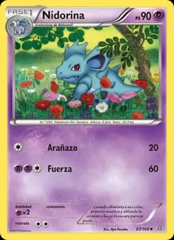 Nidorina card in Spanish