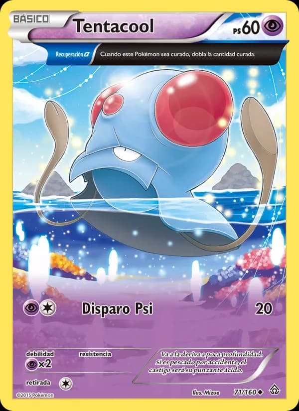 Tentacool card in Spanish