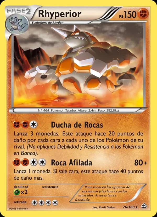 Rhyperior card in Spanish