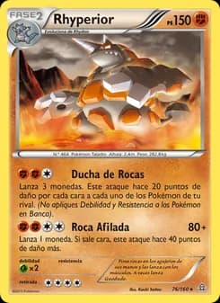 Rhyperior card in Spanish