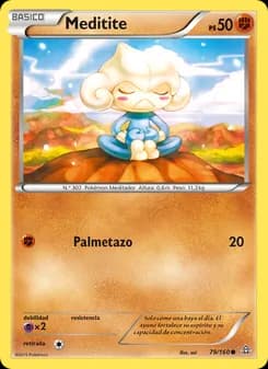 Meditite card in Spanish