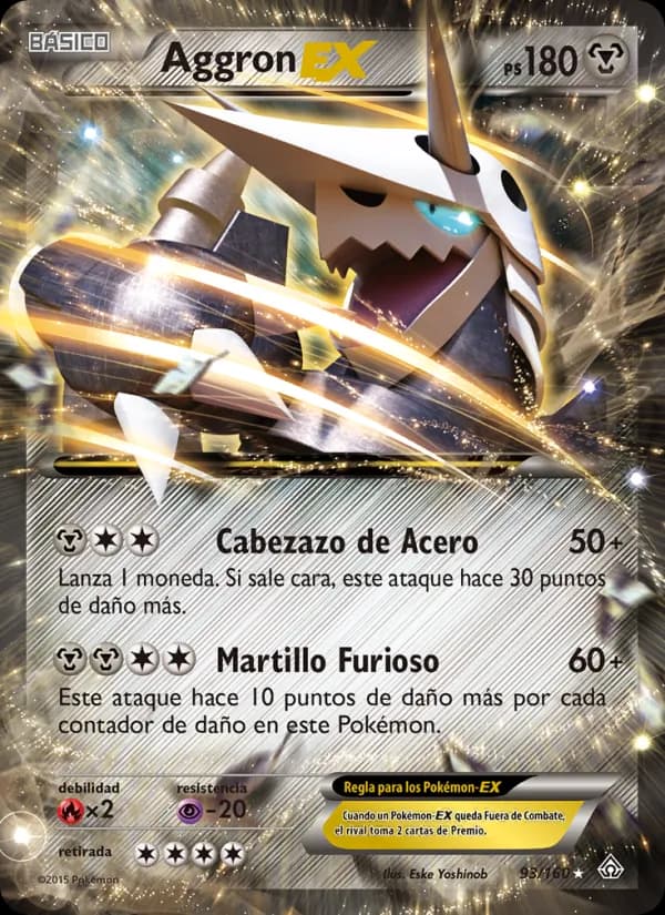 Aggron EX card in Spanish