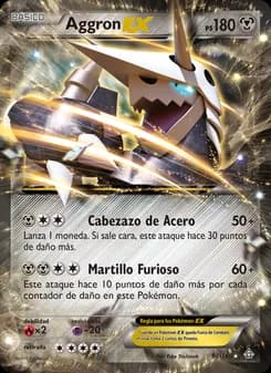 Aggron EX card in Spanish