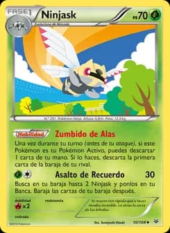 Ninjask card in Spanish