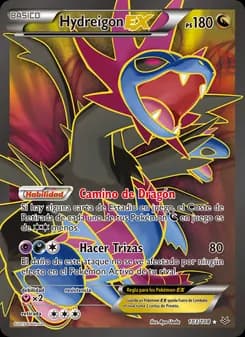 Hydreigon EX card in Spanish