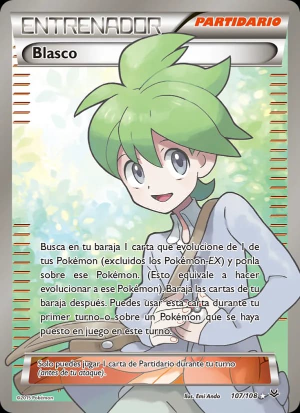 Blasco card in Spanish
