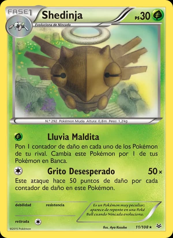 Shedinja card in Spanish