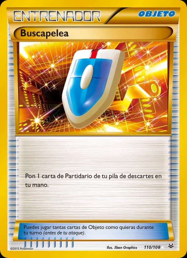 Buscapelea card in Spanish