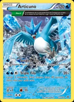 Articuno card in Spanish
